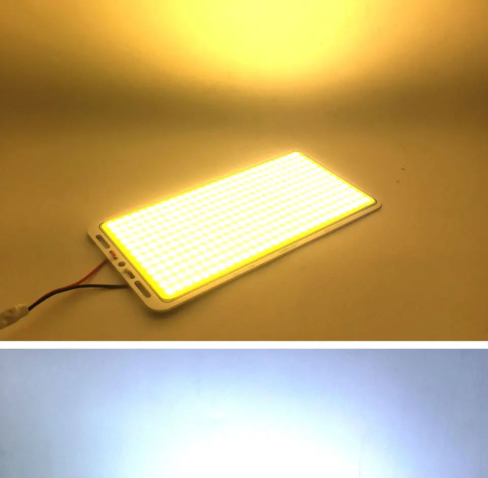10pcs Bulk Sale DC12V Dimmable 200W COB LED Panel Light 12V Warm Cold White LED Lamp Board for Decor Outdoor Lighting Car Bulbs (11)