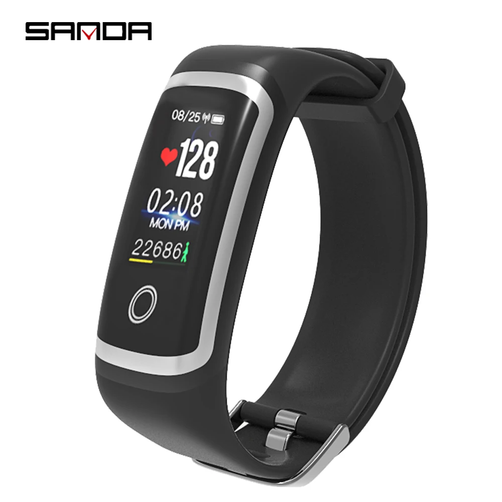 

Bluetooth Smart Watch SANDA Smart Sports Bracelet Heart Rate Blood Pressure Monitor Sleep Waterproof Couple Sports Pedometer