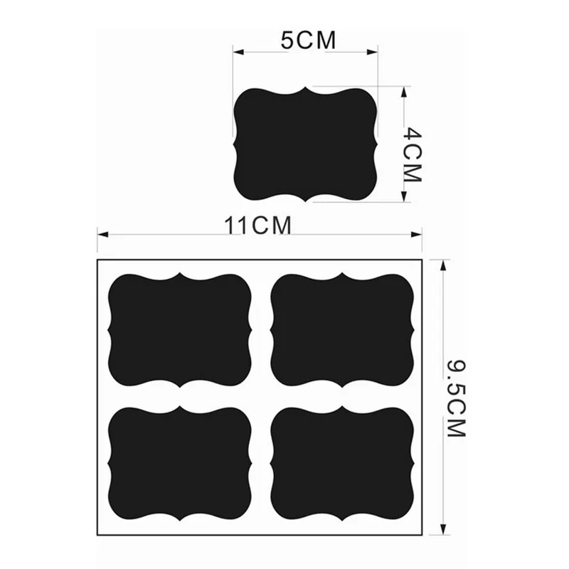 Hoomall 1 шт. водостойкие наклейки из ПВХ ремесло кухонные банки наклейки для надписей доска меловая наклейка Стикеры для доски