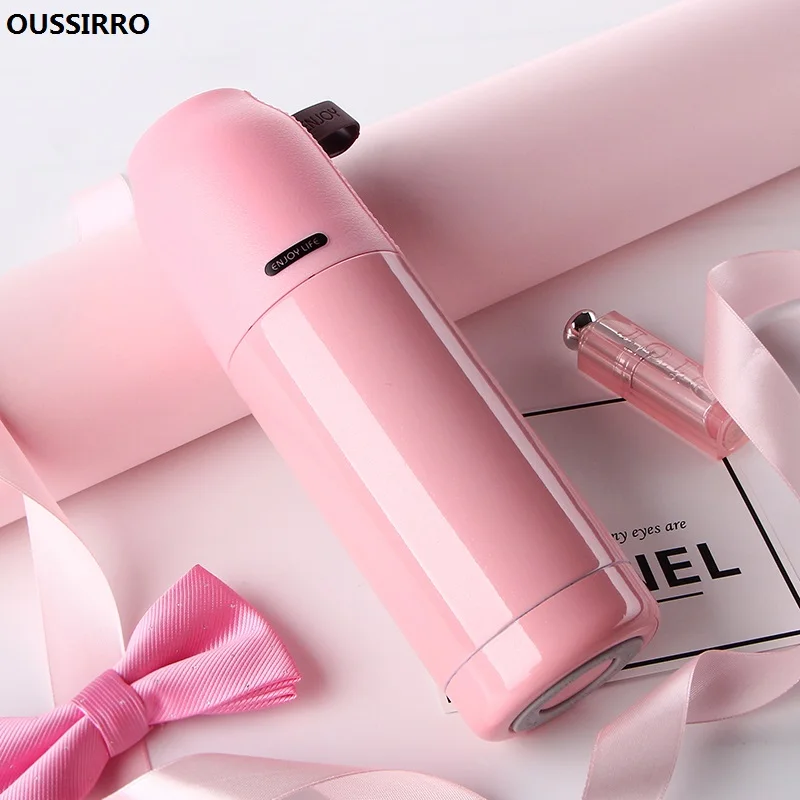 

Hot Selling Stainless Steel Women Vacuum Cup lady Belly Cups Portable Mug 350ml Thermos Pink Colors Out Door Sport Water Bottle