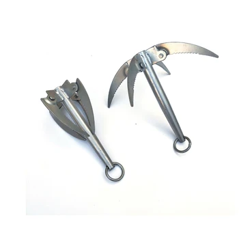 

1PC Foldable 4 Claw Anchor Sickle Water Grass Plants Cutter Grasses Sharp Knife Fishing Accessories Tool Tackle Tools