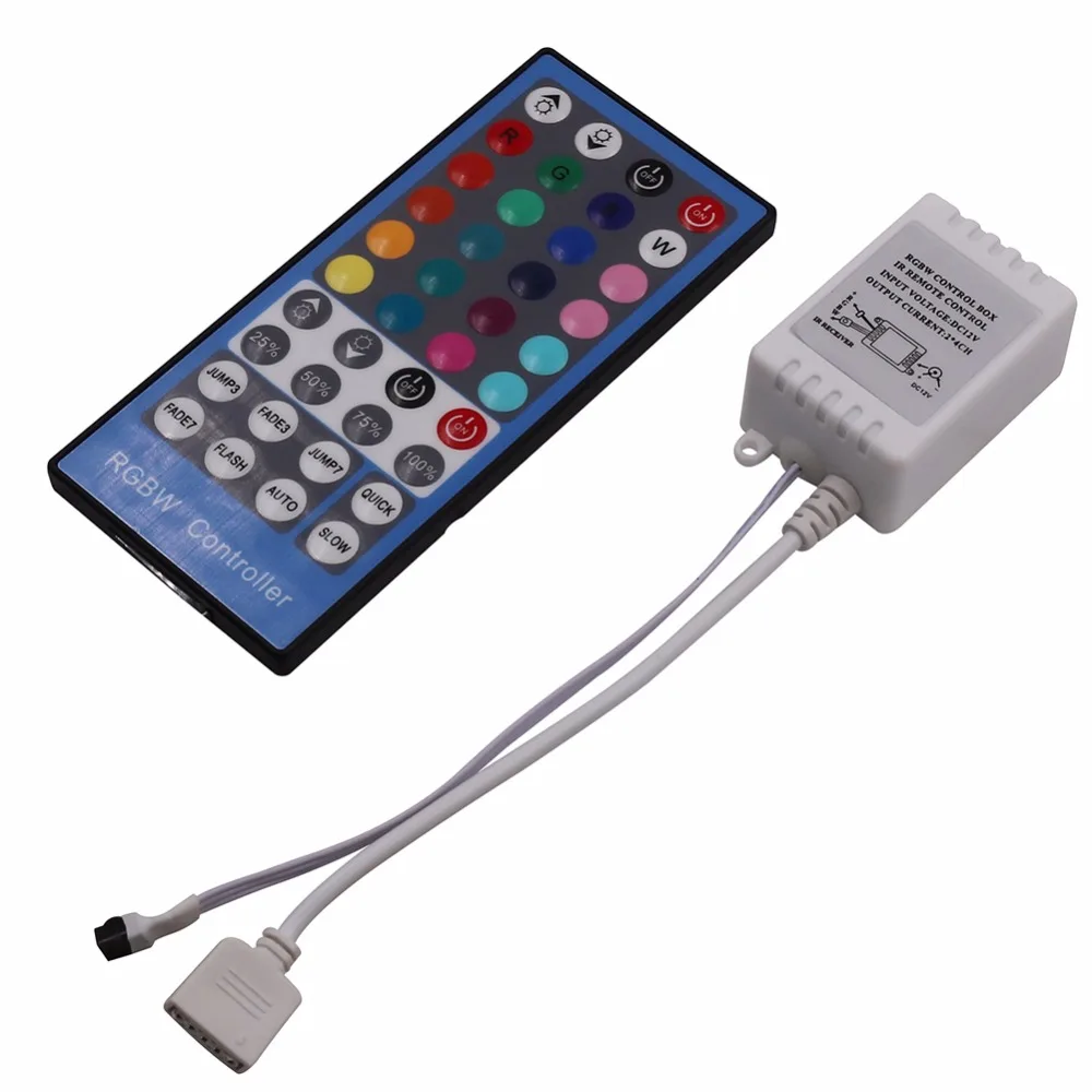 Лучшая цена LED RGBW контроллер с 40key ИК-пульт дистанционного DC12-24V вход 2A * 4 выходной канал Бесплатная доставка