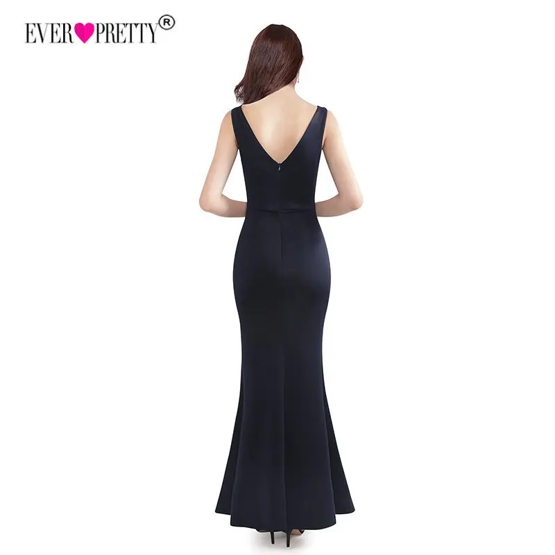 Robe De Soiree Ever Pretty EZ07531NB Новое Элегантное Длинное платье русалки Формальное вечернее платье с разрезом по бокам сексуальное платье с открытой спиной для вечеринки