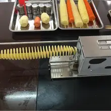 Автоматическая тянущаяся Торнадо машина для картофеля, Картофельная спиральная машина для резки, машина для производства картофеля/машинка для картофельных чипсов Электрический тип