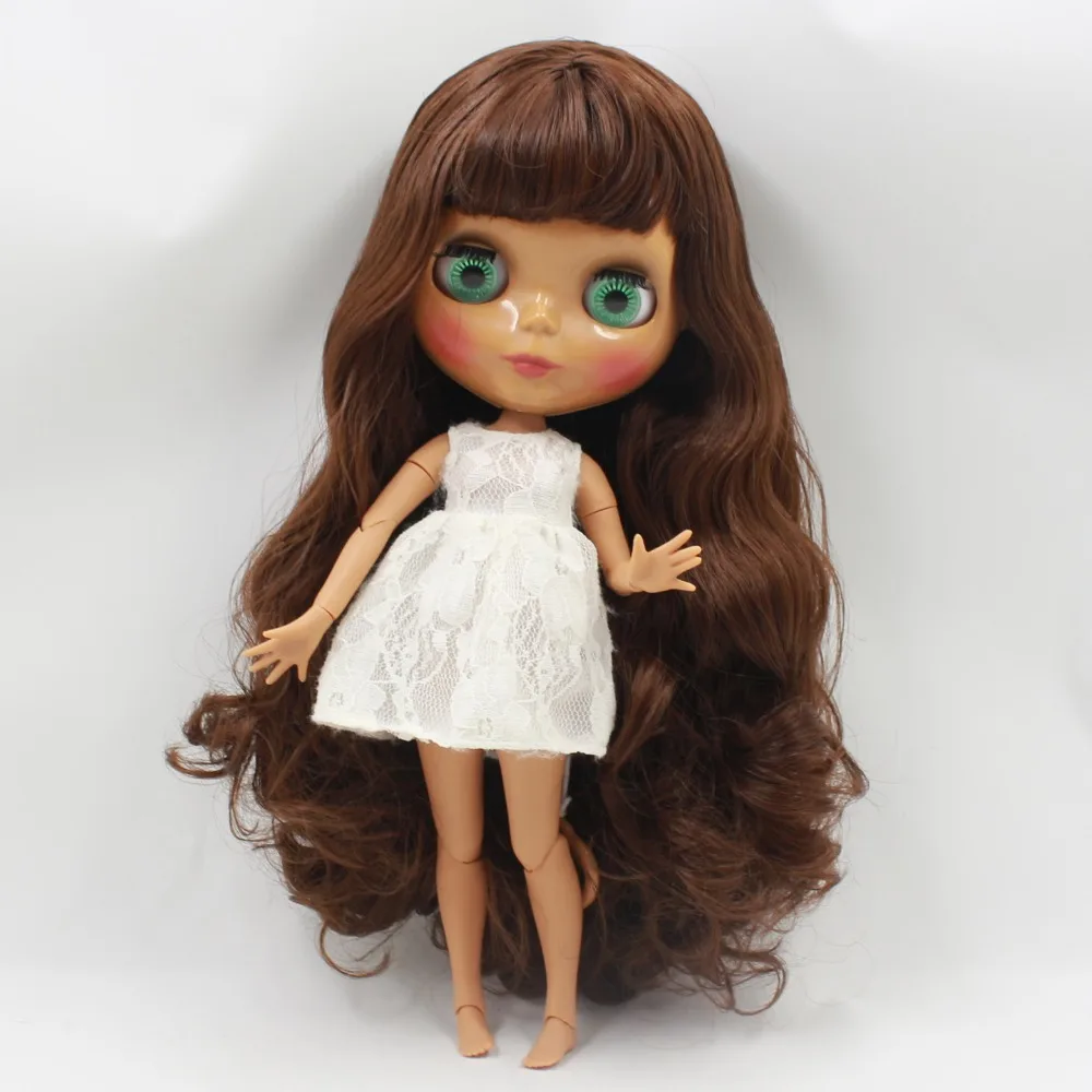 Кукла ICY DBS Blyth темно коричневые волосы для тела 1/6 30 см игрушка в подарок BL0312 с