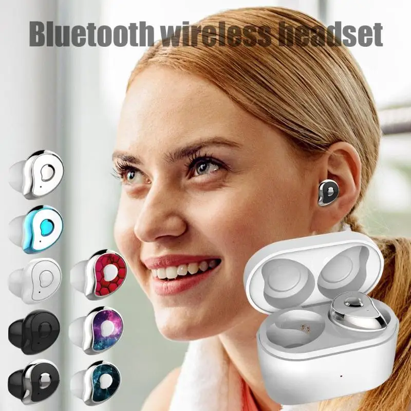 

SE6 Mini Bluetooth 5.0 Wireless Earbuds HiFi Bass Stereo Music Earphone with Charging Box Colorful Sport Headset for iOS Android