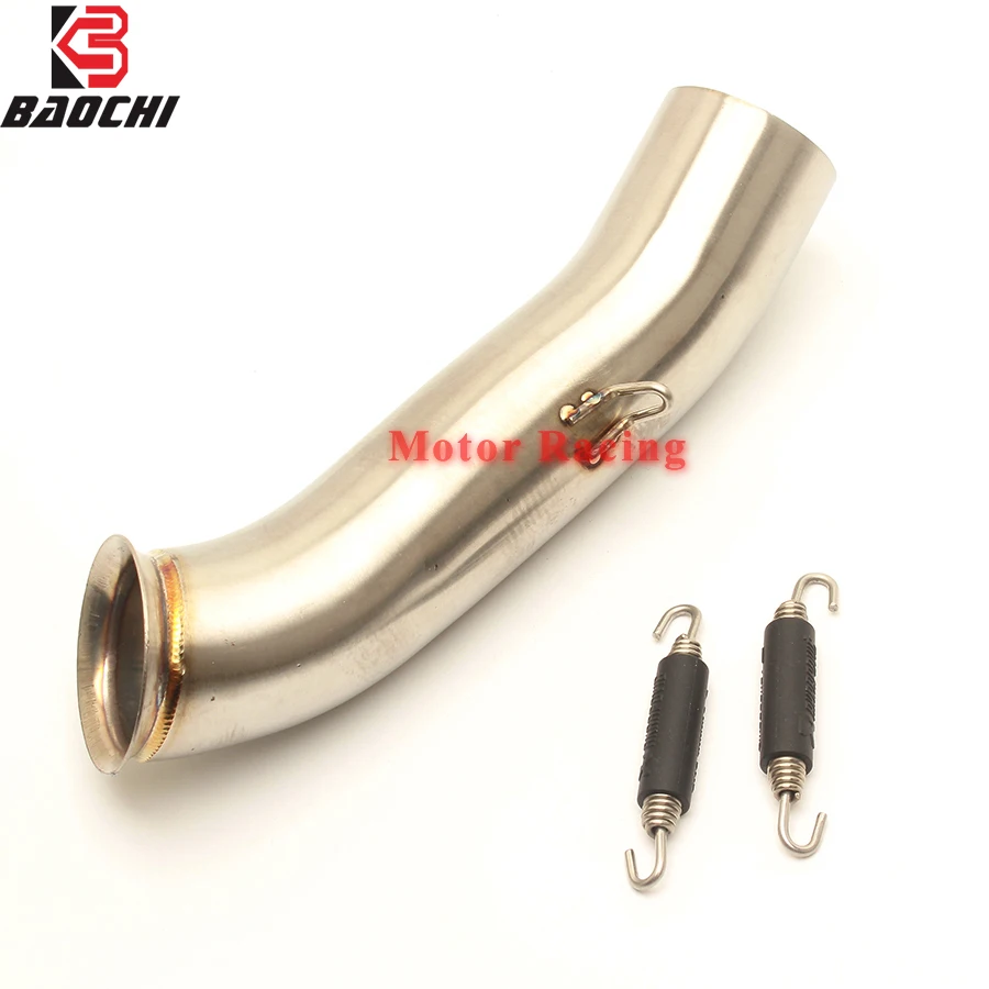

Motorcycle Exhaust Connect Link Pipe Middle Tube Ship on Adapter Escape for KTM RC 390 DUKE 390 250 Duke RC125 2016 2017 2018
