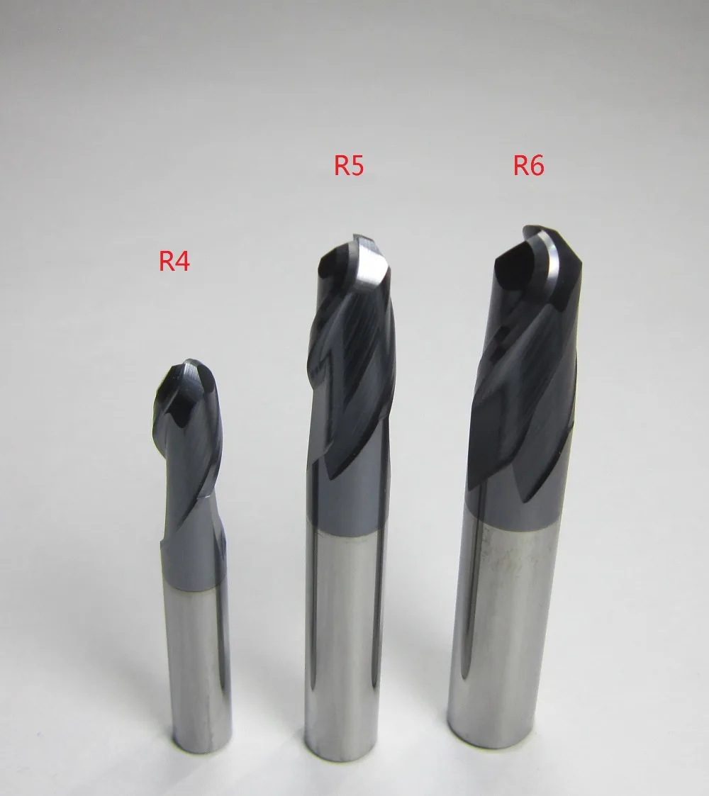 3PCS Ball Nose End Mills set CNC machine milling cutter bits Diameter