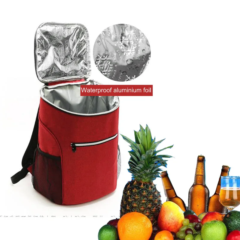 

Men Camping Picnic Backpack Cooler Bag Refrigerator For Beer Fruit Isothermal Cooler For Picnic Bag Women Foood Thermal Bag