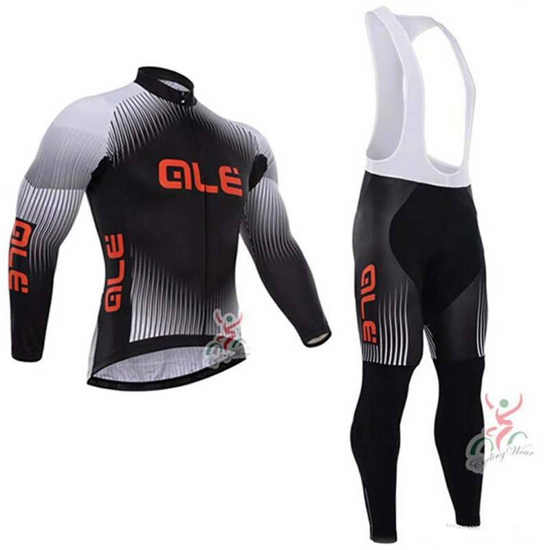 

2017 Ale Team Men`s Long Sleeves Spring/Autumn Cycling Jersey Set Bicycle Clothes MTB Ropa Ciclismo Maillot