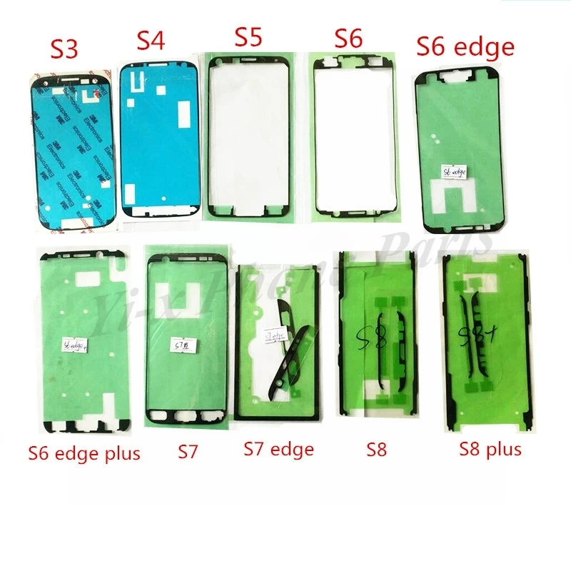 Наклейка клейкая лента передняя рамка сенсорного ЖК-экрана для Samsung S5/S6/ S6 Edge/ Edge
