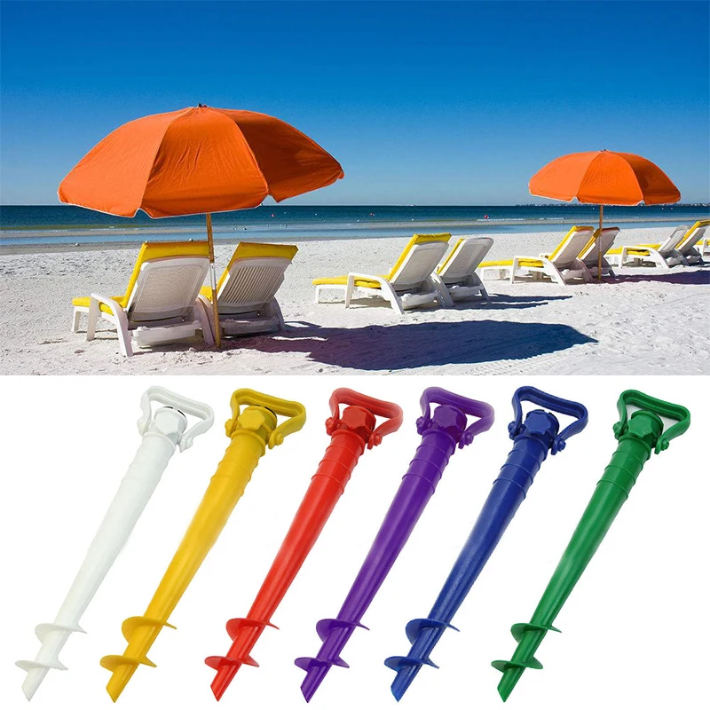 Umbrella Ground Holder Beach Patio Sun Parasol Anchor Spike Fishing Stand Garden Tool