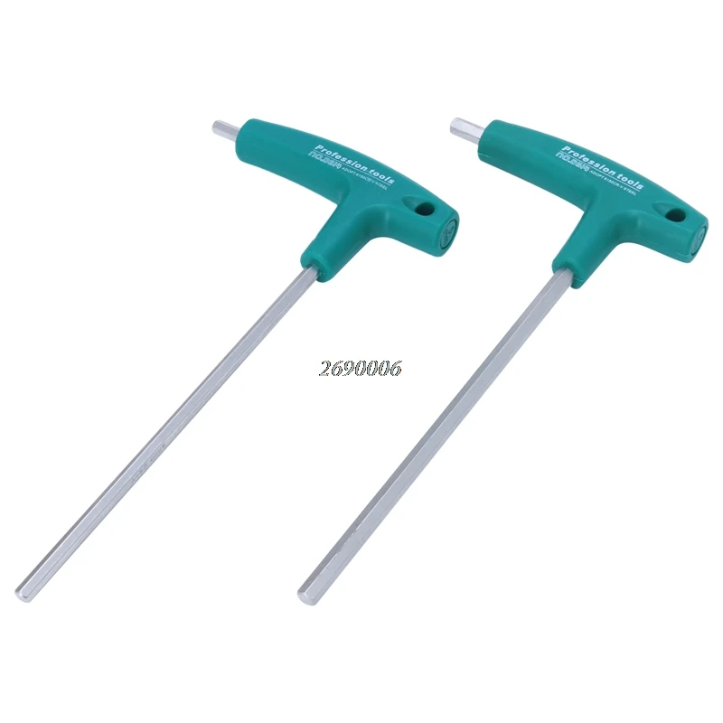 

(OOTDTY) H5/H6 5mm/6mm T-Handle Allen Key Ball Tip Hex Hexagon Wrench Repair Hand Tool APR11_25