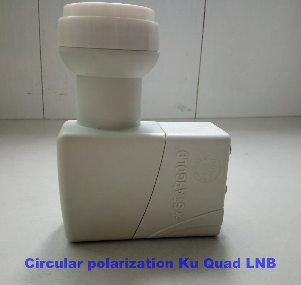 

STARGOLD SG300 Circular polarization Quad LNB 10.75GHz Best Signal digital HD KU Band High Gain Low noise satellite LNB