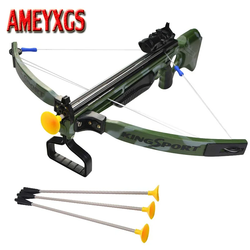 

Toy Crossbow Gift Archery Set Crossbow Outdoor Games with 3 Sticky Sucker Suction Darts Children Shooting Accessories