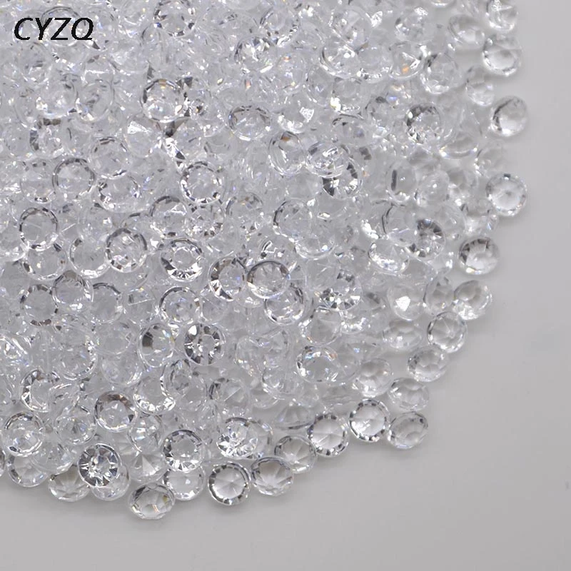 1000PCS 4.5mm Acrylic Crystals Confetti Wedding Table Scatters Decoration Centerpiece Event Party Supplies