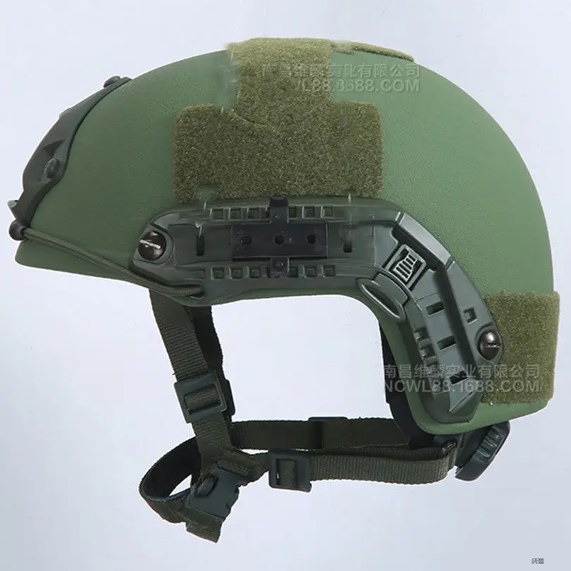 

FAST Tactical Bulletproof Ballistic NIJ IIIA Helmet Aramid Fiber Green L