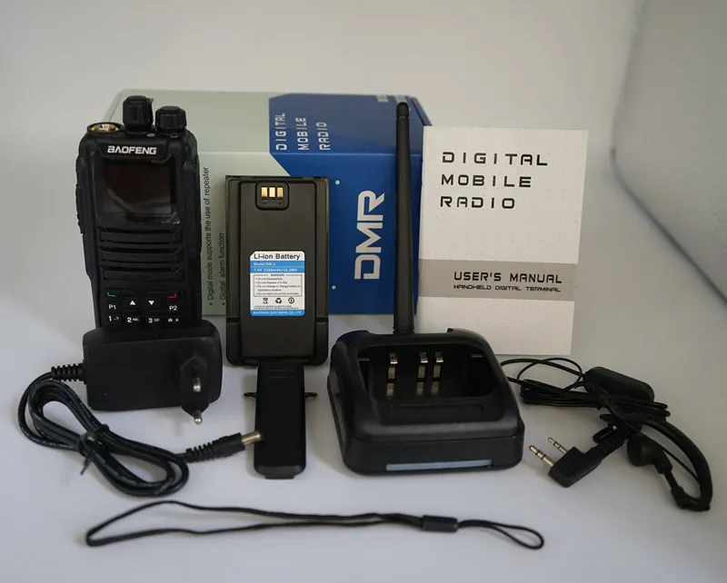 Baofeng DM-1701 Walkie-talkie 2 двухслотовые двухчастотные двухсторонние беспроводные DMR Ham Любительское радио цифровой мобильный радиоприемопередатчик