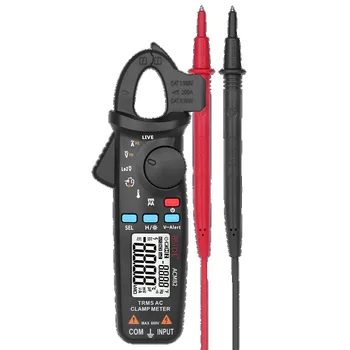 

Bside ACM82 TRMS AC Clamp Meter Auto-Ranging 6000 Counts 0.001A Resolution Current Frequency Temperature Tester with Pocket Clip
