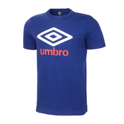 Umbro, новинка, летняя Мужская короткая футболка, umbro, логотип, футболка для бега, топ, футболки, Спортивная футболка, UCC63077 - Цвет: Синий