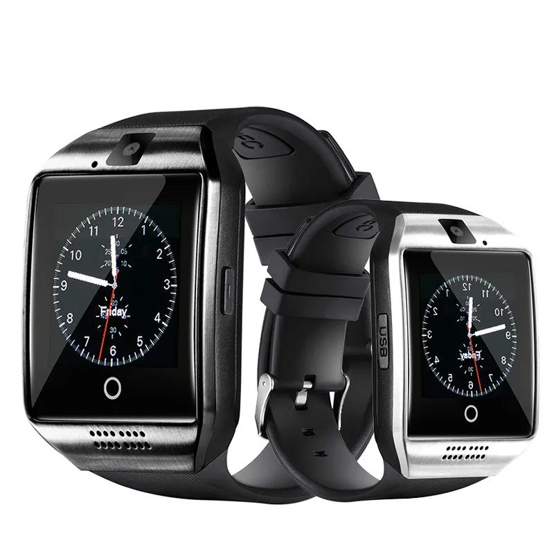 

URMINE Smart Watch Q18 Bluetooth with SIM TF Card Smartwatch Pedometer Sleep Monitor Camera For IOS Android Sport watch
