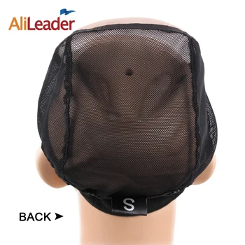 10Pcs/Lot Wholesale 5*5 U Part MONO Wig Caps For Make Wigs Glueless Full Lace Wig Caps For Weaving Mesh Hair Net Wig Base Cap 4