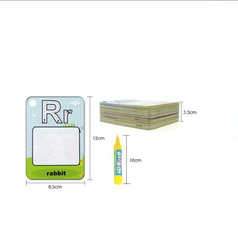 Cartão de Pintura de Água Graffiti Desenho Placa Crianças Letras 3d Educação Precoce Cognitivo Quebra-cabeça Colorir Bebê Livro Brinquedo 26 Mod. 331501 11 Brinquedos p desenhar