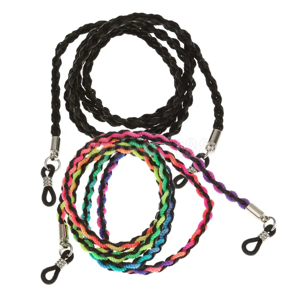 2PCS Eyeglass Reading Glasses Spectacles Neck Cord Strap Chain Cord Lanyard Retainer Holder for Outdoor Sports