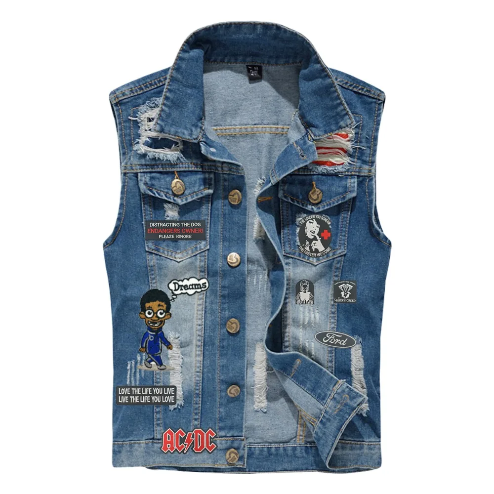 Custom Text jacket vest front patches cloth stickers DIY any logo cloth stickers patches  (5)