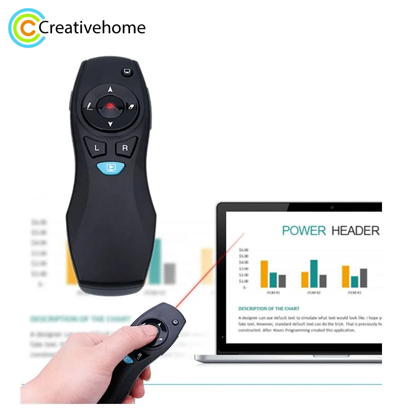 Wireless PPT Presentation Remote Control Air Mouse Laser Presenter Pointer Pen hot sem fio ppt