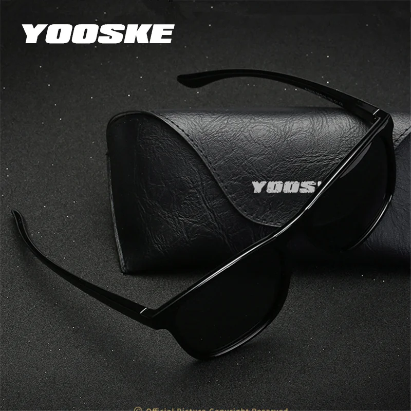 Yooske Мода поляризованные Солнцезащитные очки для женщин Для мужчин Для женщин Винтаж квадратный вождения Защита от солнца Очки очки Для женщин S Для мужчин S спортивные очки UV400 оттенков