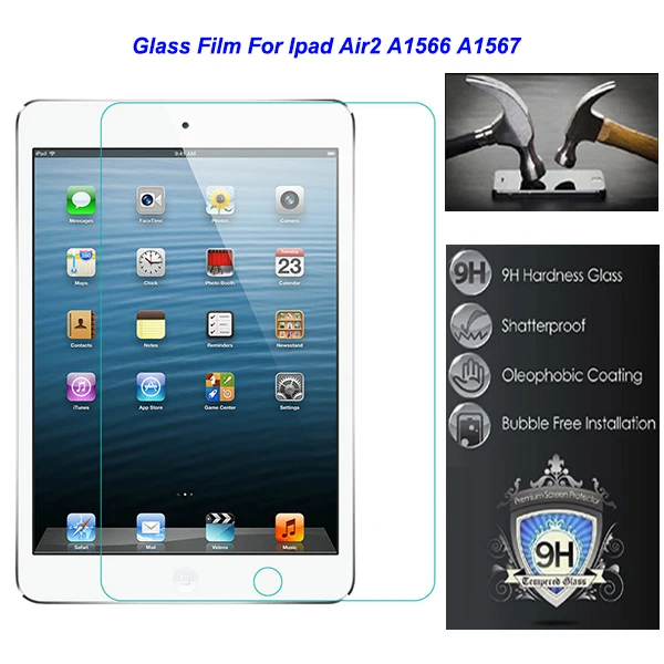 imágenes para Para Apple Ipad 6 air2 Ipad6 aire 2 A1566 A1567 Seguridad 7.9 "0.3mm Templado Película Protectora De Vidrio en Tablet imágenes para Para Apple Ipad 6 air2 Ipad6 aire 2 A1566 A1567 Seguridad 7.9 "0.3mm Templado Película Protectora De Vidrio en Tablet