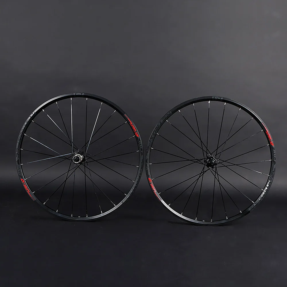 Top MTB Wheelset RS424QR Aluminum Alloy Wheel 27.5 29 Four Bearing 24Holes Straight Pull Flat Spokes Support 8-9-10-11Speed Cassette 2