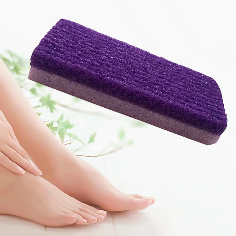 

Foot Care Exfoliator Pedicure Tool Pumice Stone Foot Care Scrub Dead Hard Skin Remover Cleaner Purple Color