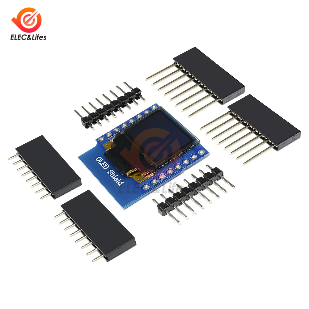 Модуль ЖК-дисплея D04 0 66 дюйма 64X48 IIC I2C OLED для WEMOS D1 MINI ESP32 модуль микро Интернет