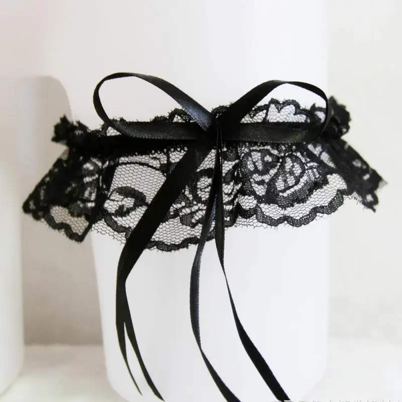 Cheap Black White Red Pink Sexy Lace Bridal wedding leg Garters Belt ...