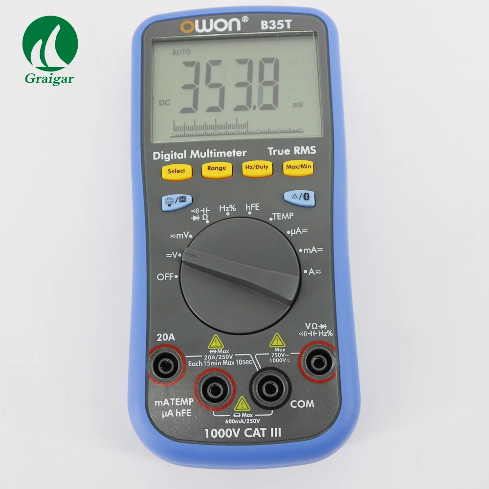 Sale  OWON B35T Multimeter Digital T-RMS Multimeter Bluetooth Android Apple Datalogger + DMM and temperat 