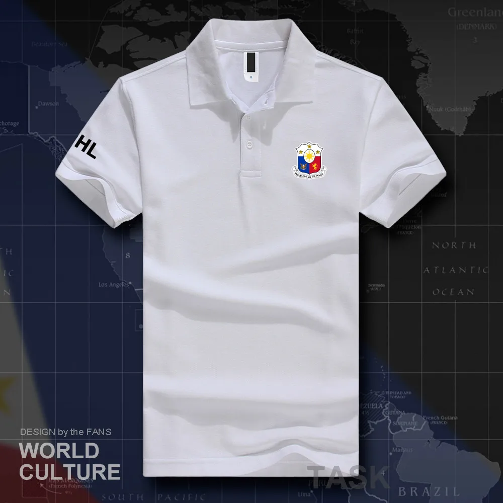 Филиппины Pilipinas PH PHL PHI рубашки поло мужские с коротким рукавом белые бренды с принтом для страны хлопок Национальный командный флаг 20