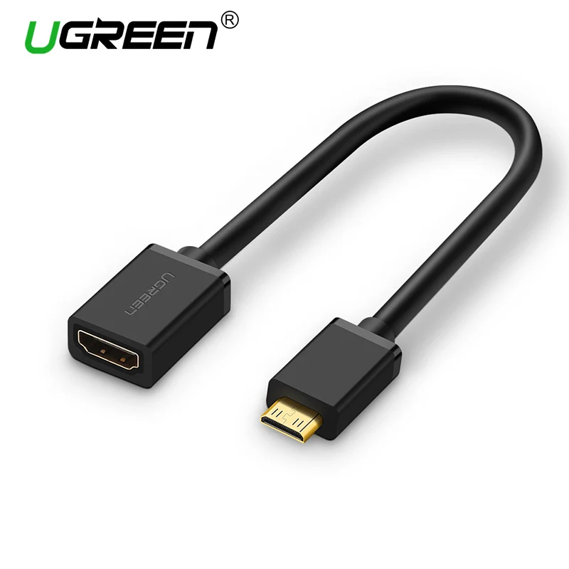 Ugreen мини-hdmi тип C мужчин и hdmi женщина адаптер кабель м / ж конвертер конвертер для планшет пк мобильный телефон 1080 P