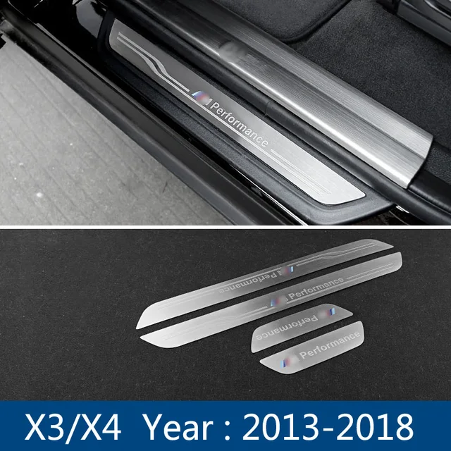 Accessories Door Sill Scuff Plate Guards Protector Stickers For BMW 3 4