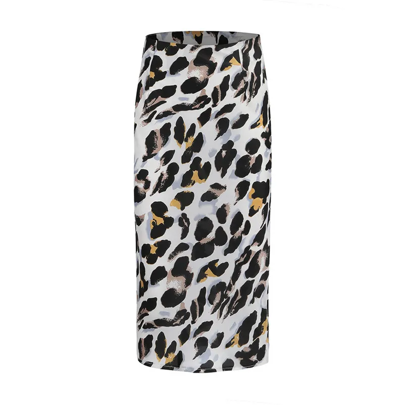NEW Fashion 2018 style skirts womens Leopard Print High Waist Lady Sexy Casual Cocktail Club Long Skirt Femme Saia S28#N (10)