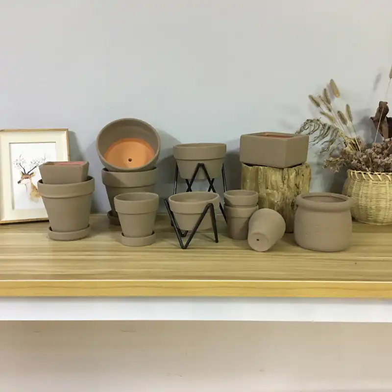 FREE SHIPPING!Simple Nordic style red pottery flower pot succulent