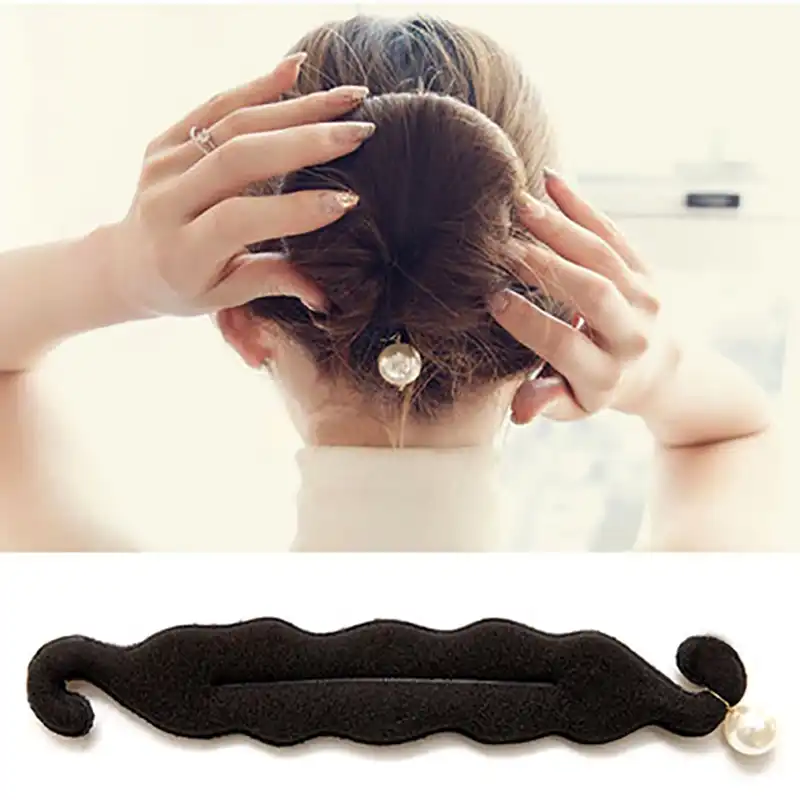 1pcs Women Magic Foam Sponge Hairdisk Hair Device Donut Quick