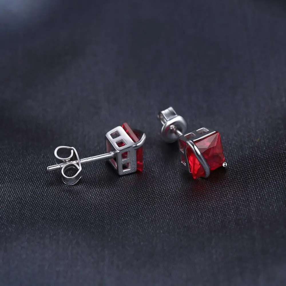 Женские серьги гвоздики из стерлингового серебра 925 пробы JewelryPalace Square корейские