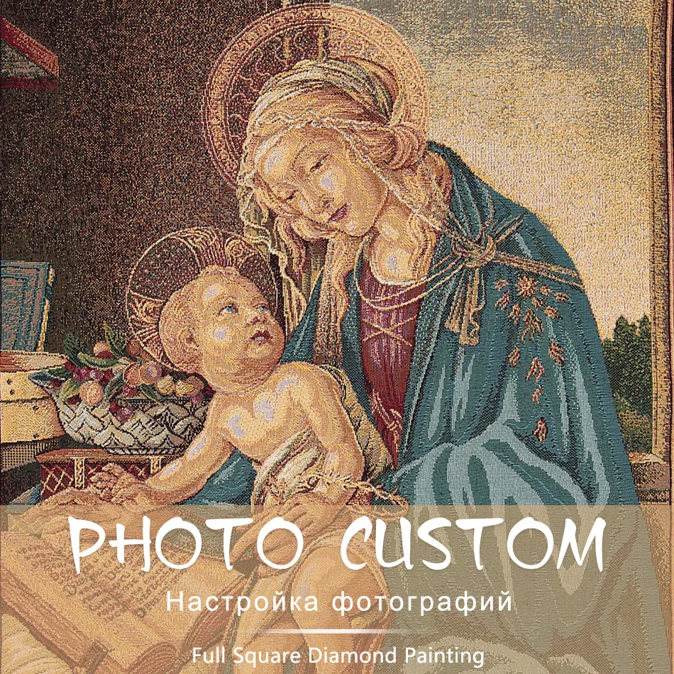 

Custom Photo! Religions photos Full Square/Round Drill 5D DIY Diamond Painting Personal Custom Cross Stitch 5D Mosaic Embroidery