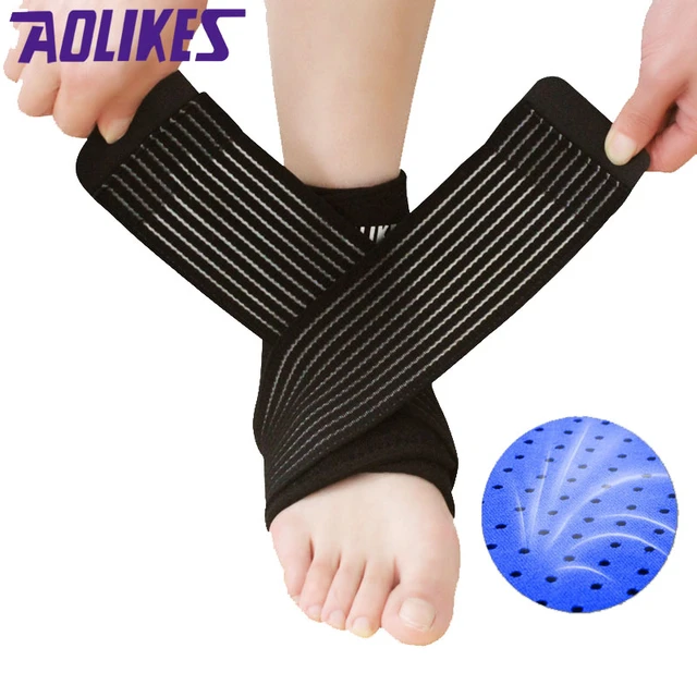 Bandage Elastic Breathable Ankle Strap Gym Tobillera Fitness Adjustable  Compression Ankle Protectors Football - AliExpress