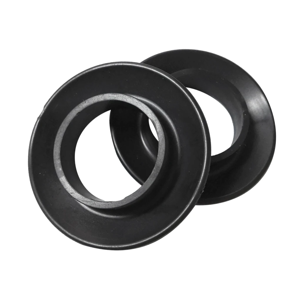 Durable 1 Pair Black Rubber Kayaking Paddle Drip Rings for Kayak and
