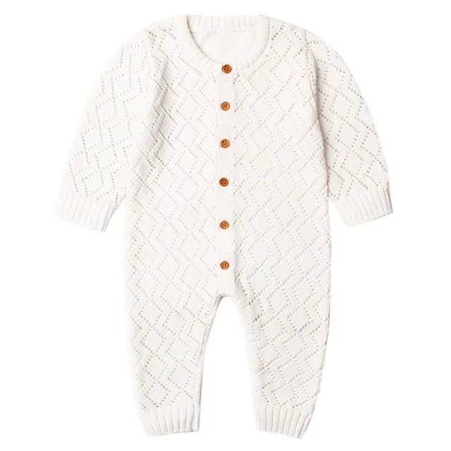 2019 Newborn baby boy rompers Toddler Jumpsuit Girls Candy Color Knitted Baby Clothes Infant Boy Overall Children Outfit Spring 3