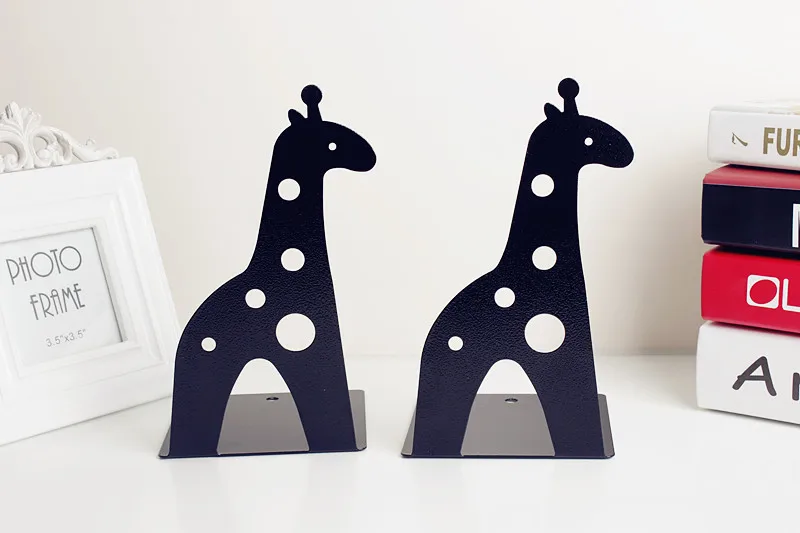 Girafa e Elefante Estande dos Desenhos Animados de Metal Novo Bonito Livro Estante Leitura Titular Prateleira 2 Pçs - Set 5 Cheap Sup. livro
