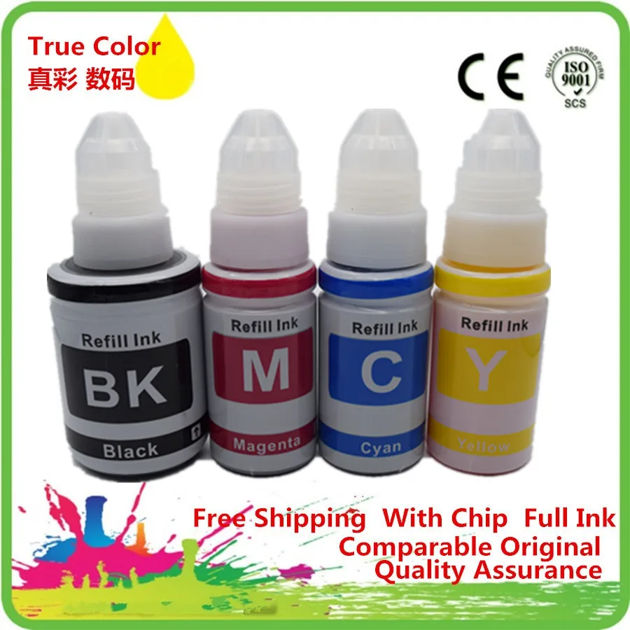 4 Color Dye Ink Oem Refill Ink Kit BK 135ml CMY 70ml Bottle Bulk Universal Ink Refillable Ink